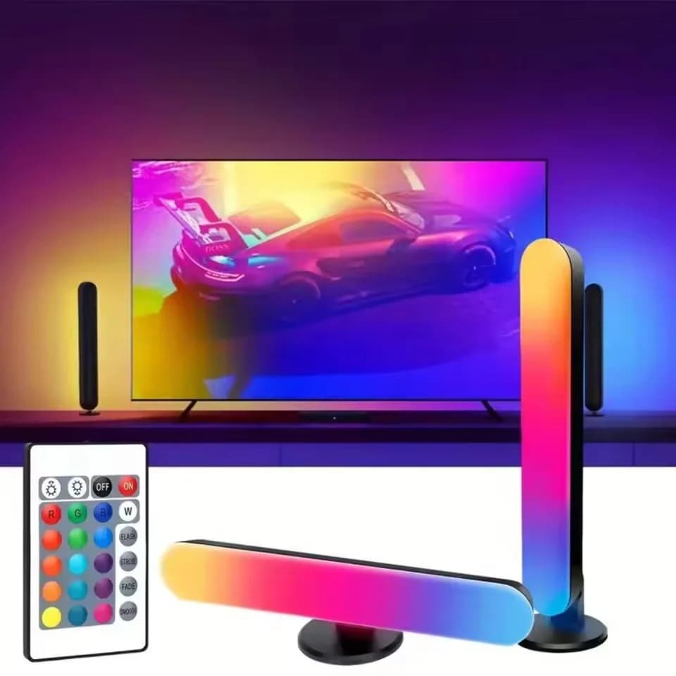 USB 충전식 RGB 라이트 바, 음악 리듬 동기화