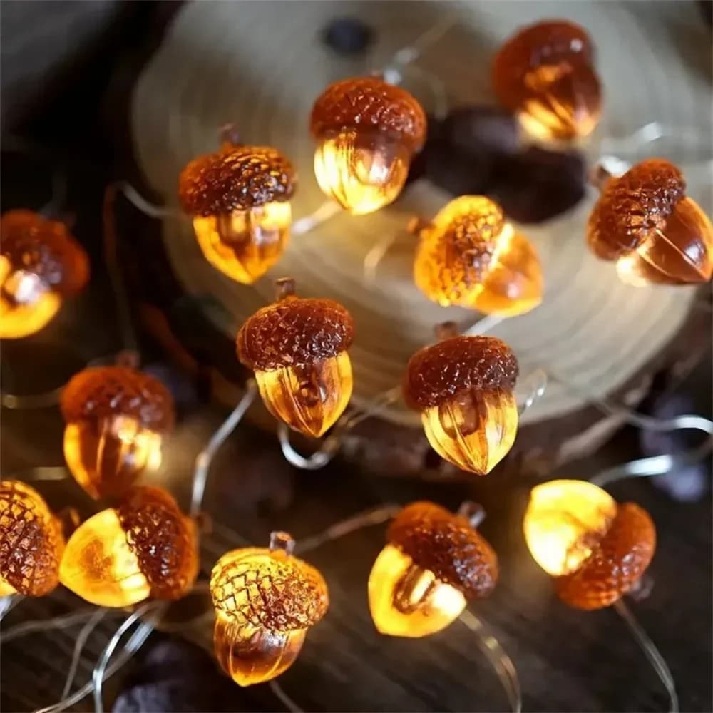 방수 도토리 LED 구리선 스트링 라이트