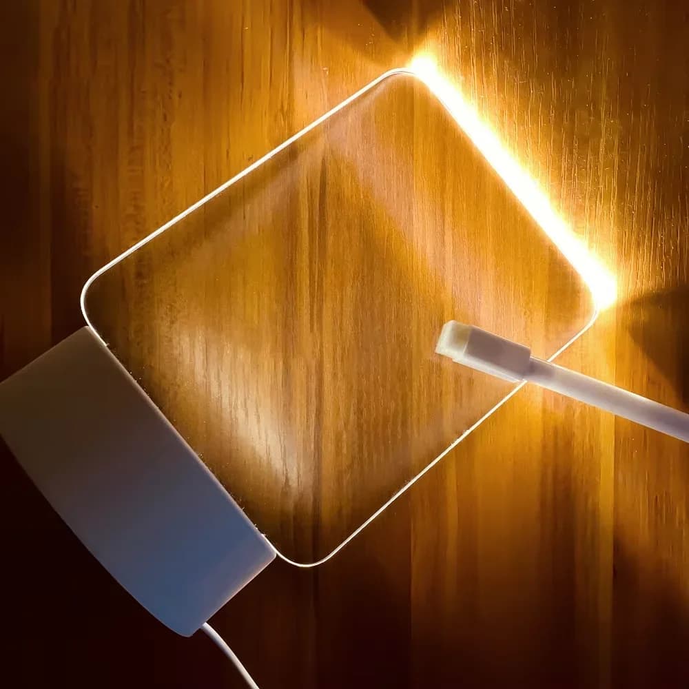 USB LED 메시지 보드 펜 포함 데스크 장식용 무드등